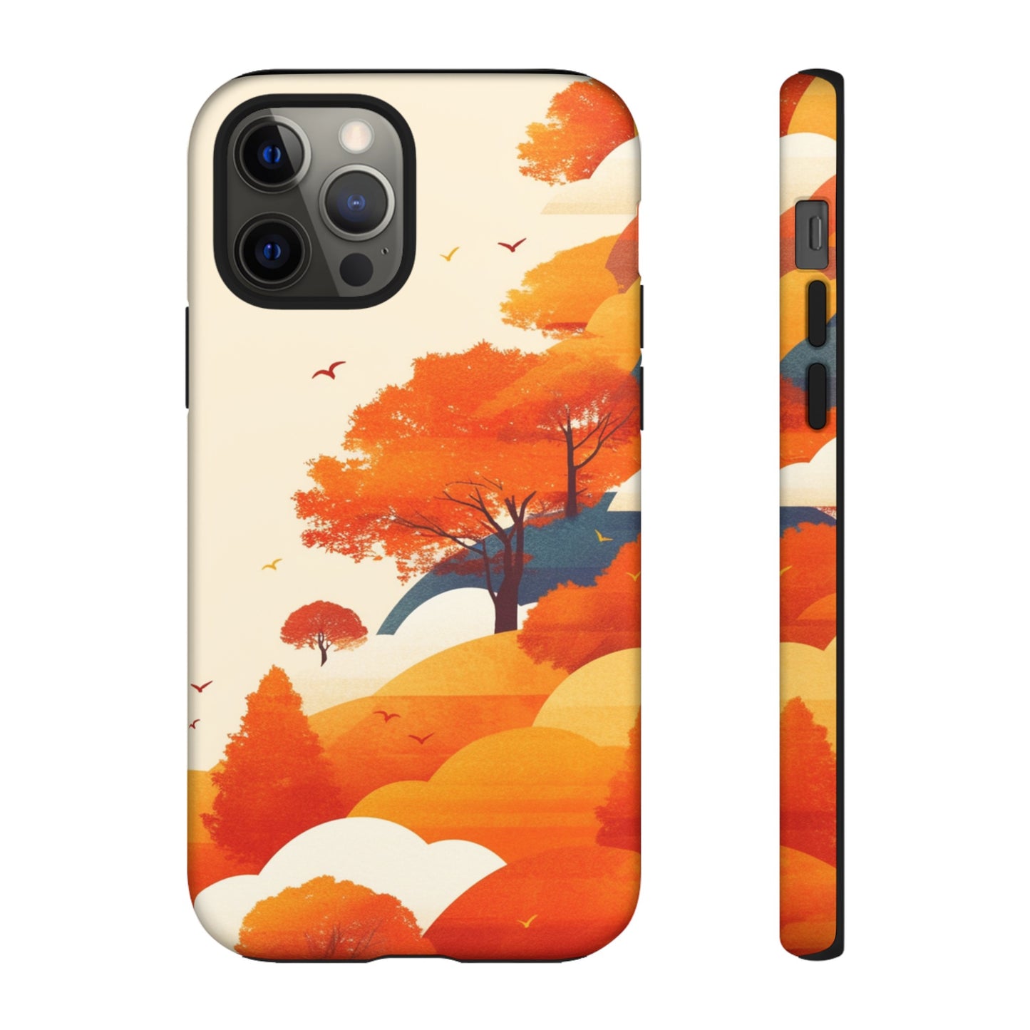 Orange Retro Landscape iPhone Case / Samsung Case