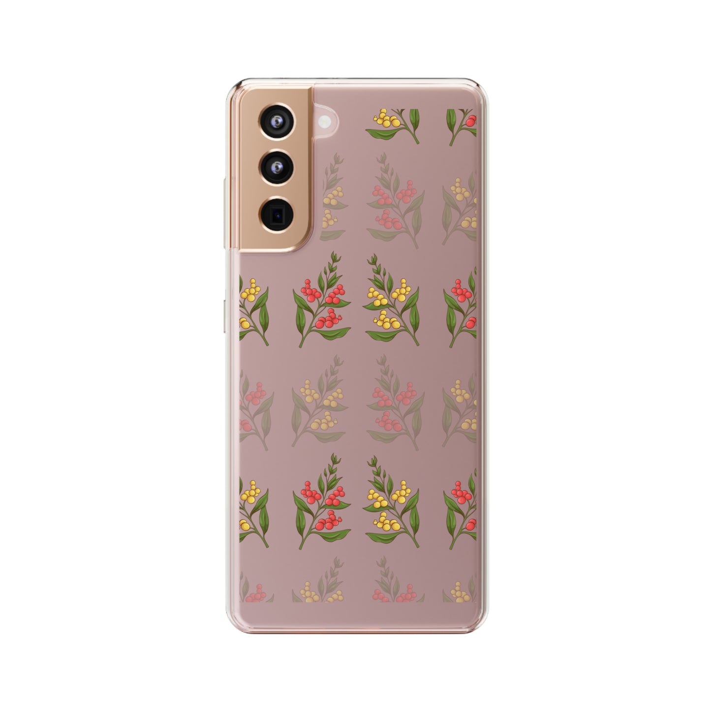 Spring Flower Pattern | Clear iPhone Case / Samsung Case