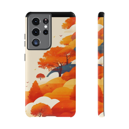 Orange Retro Landscape iPhone Case / Samsung Case