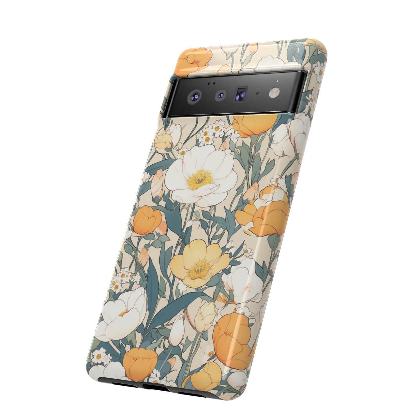 Tall White Flowers iPhone Case / Samsung Case