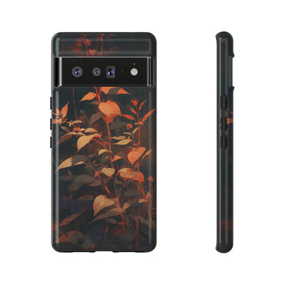 Black Blooms Wildflower iPhone Case