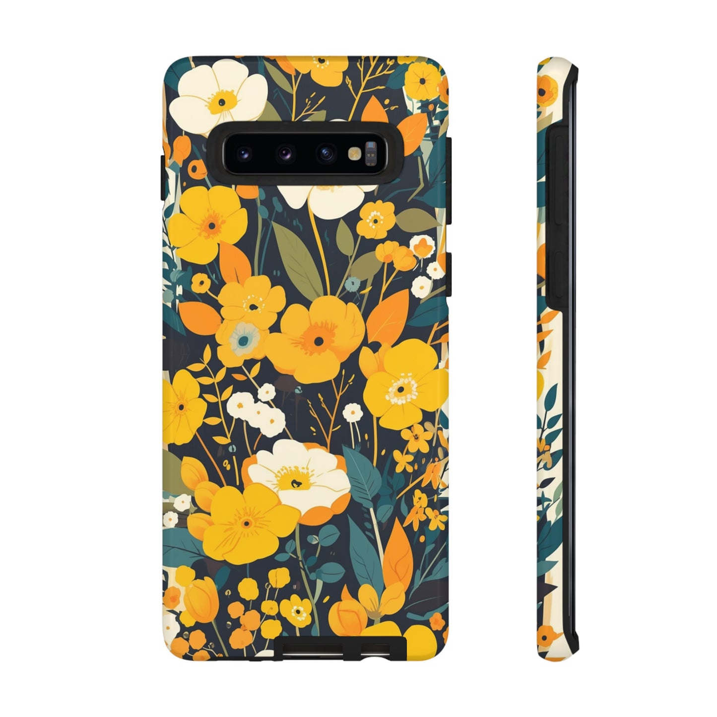 Retro Yellow Flowers iPhone Case / Samsung Case