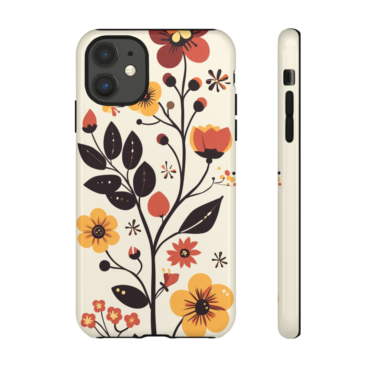 Vector Floral Vines iPhone Case