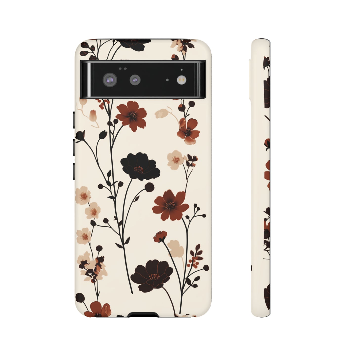 Minimalistic Tall Wildflowers iPhone Case