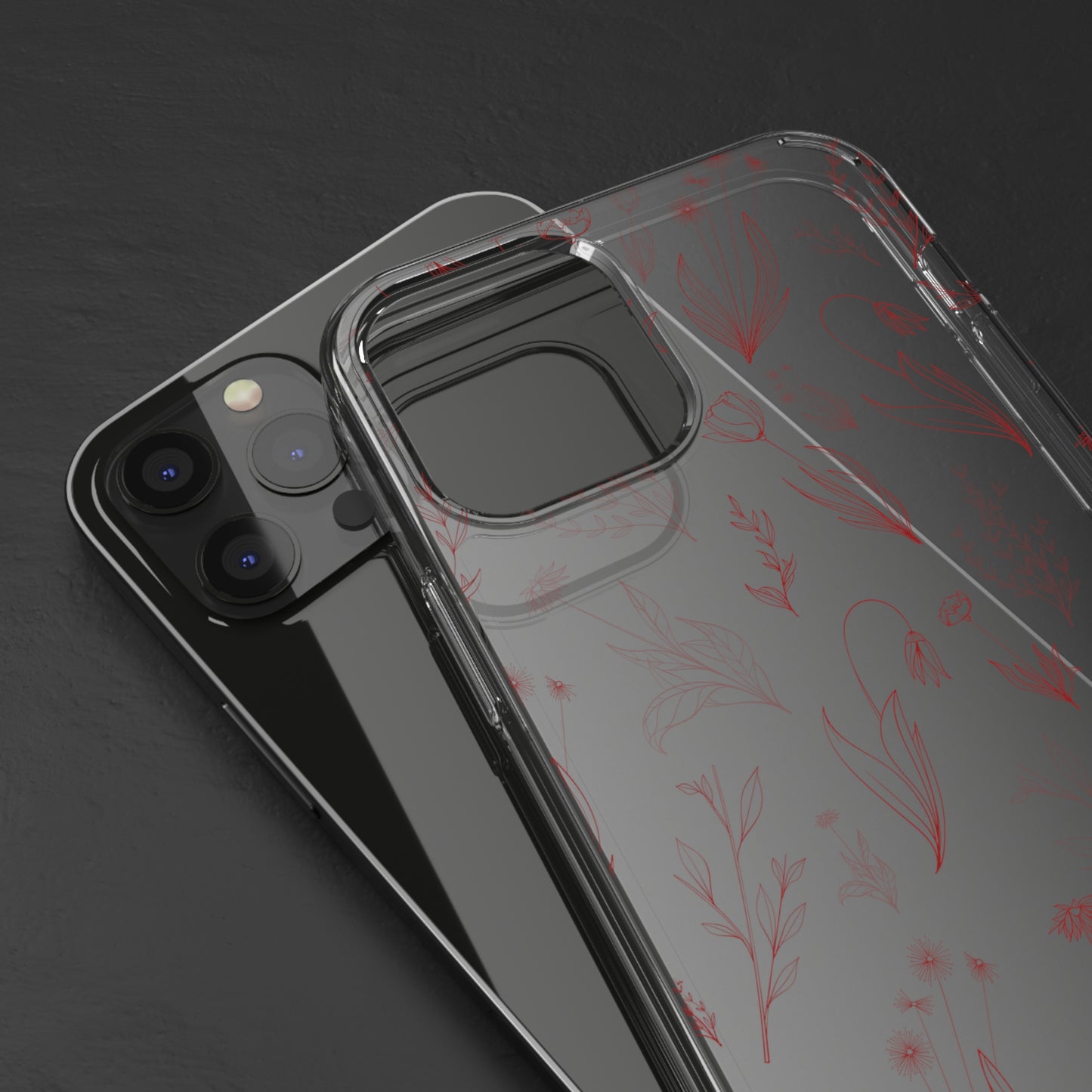 Velvet Floral Sea | Clear iPhone Case / Samsung Case