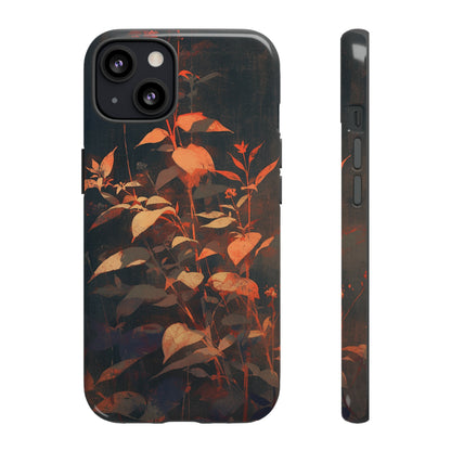 Black Blooms Wildflower iPhone Case