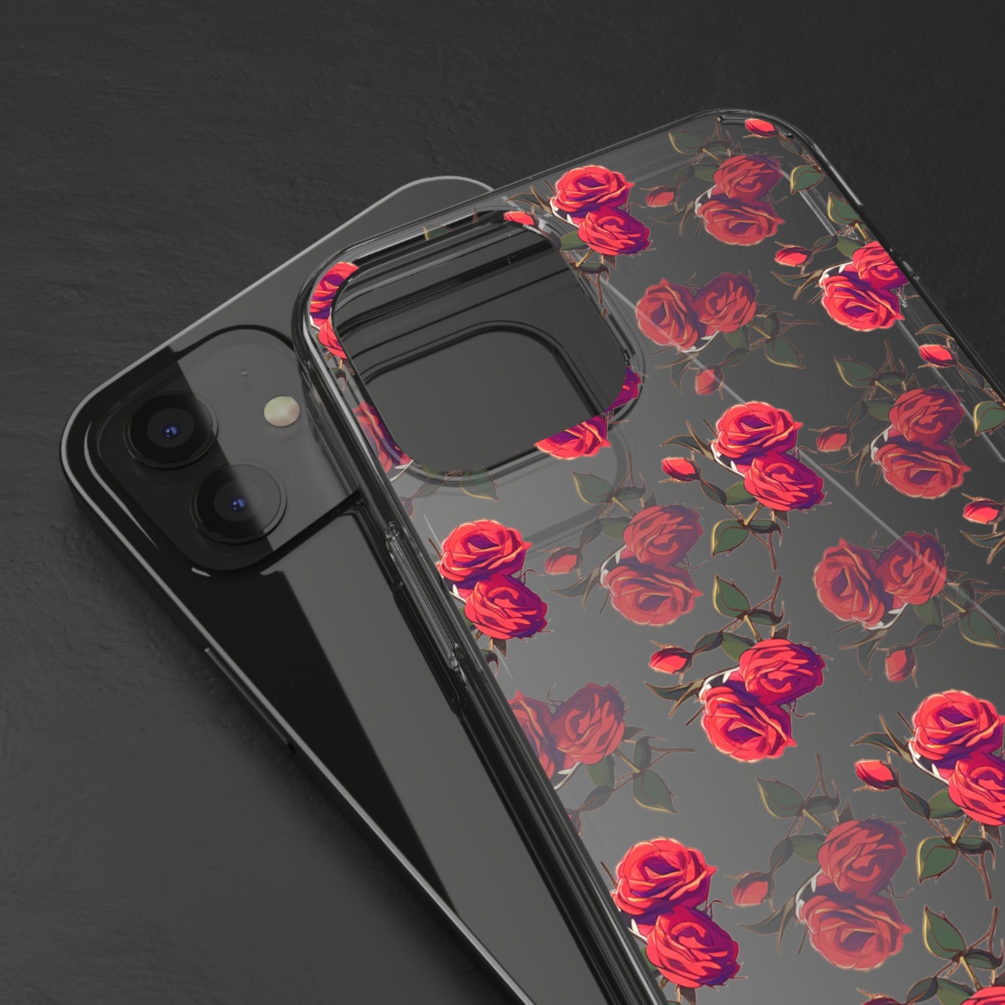 Roses Pattern | Clear iPhone Case / Samsung Case