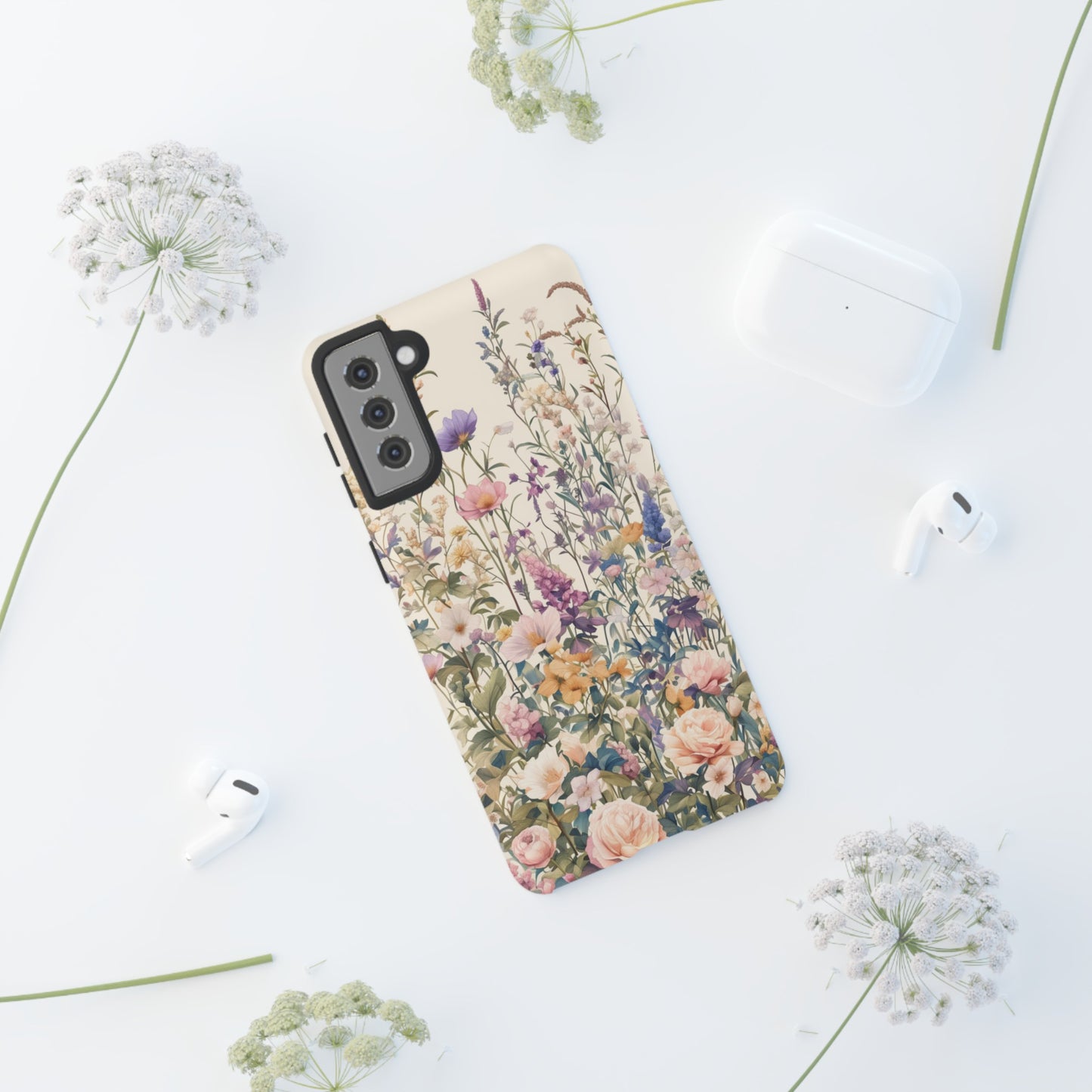 Tall Vintage Wildflowers iPhone Case / Samsung Case