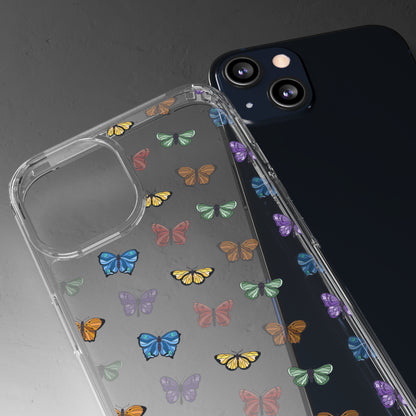 Colorful Butterflies | Clear iPhone Case / Samsung Case