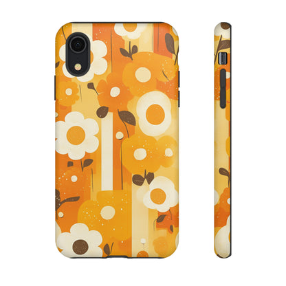 Retro 70s Abstract Flower Patterns iPhone Case / Samsung Case