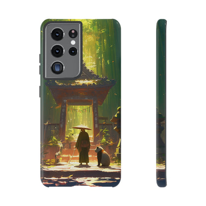 Vintage Japanese PandaTemple Aesthetic iPhone Case, iPhone 15 Pro Max 14 13 12 11 Mini, Samsung Galaxy S23 S22, Google Pixel 7 6 Pro