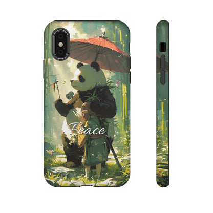 Japanese Aesthetic Vintage Panda iPhone Case / Samsung Case | "Peace"