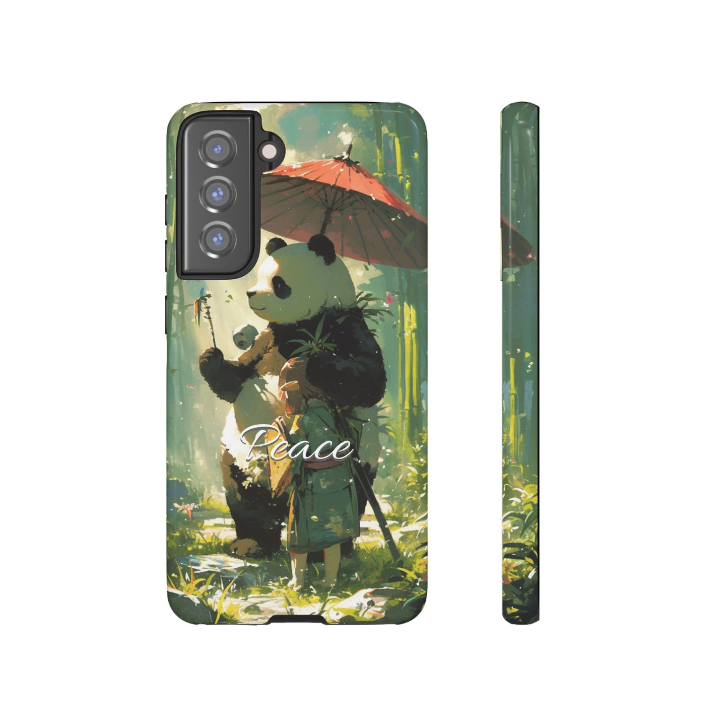 Japanese Aesthetic Vintage Panda iPhone Case / Samsung Case | "Peace"