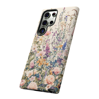 Tall Vintage Wildflowers iPhone Case / Samsung Case