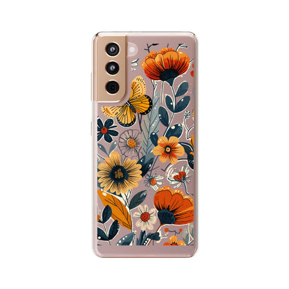 Summer Blooms Whimsical Garden | Clear iPhone Case / Samsung Case