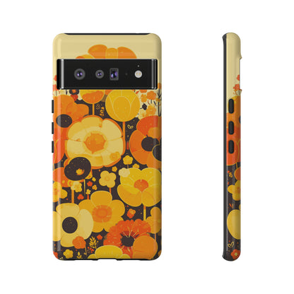 Retro Floral Pattern Illustrations iPhone Case / Samsung Case, Gift for Floral Lovers, Gift for Her