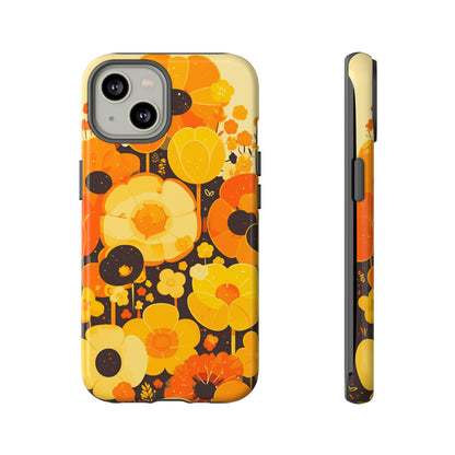 Retro Floral Pattern Illustrations iPhone Case / Samsung Case, Gift for Floral Lovers, Gift for Her