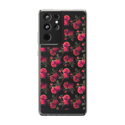 Roses Pattern | Clear iPhone Case / Samsung Case