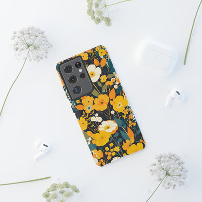 Retro Yellow Flowers iPhone Case / Samsung Case