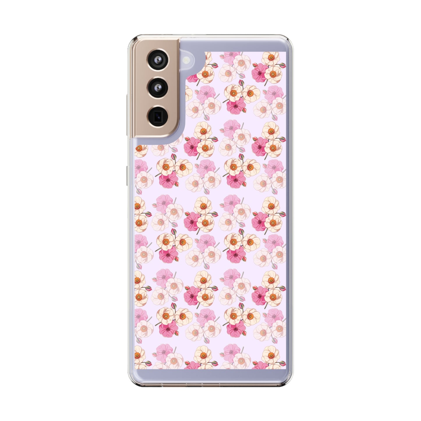 Floral Swirl | Clear iPhone Case / Samsung Case