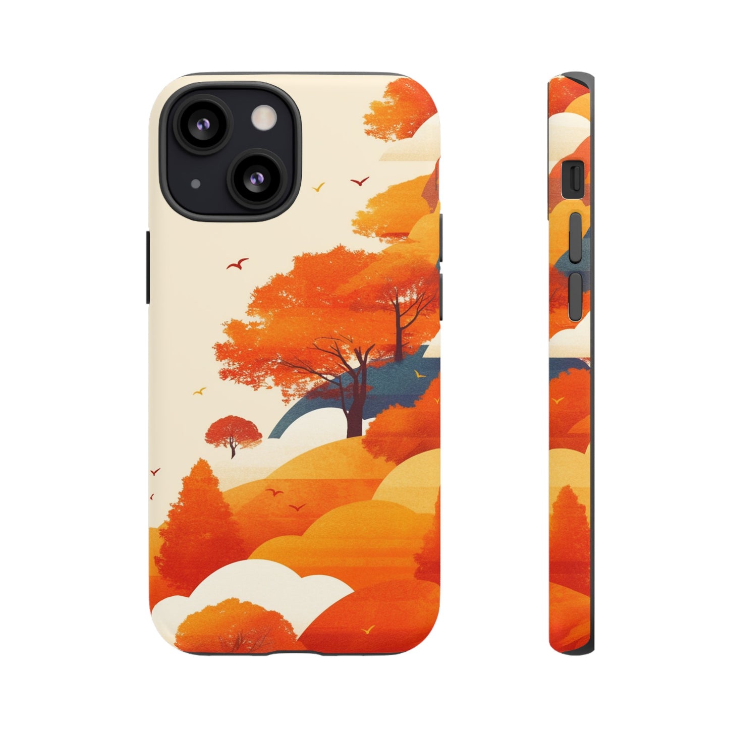 Orange Retro Landscape iPhone Case / Samsung Case