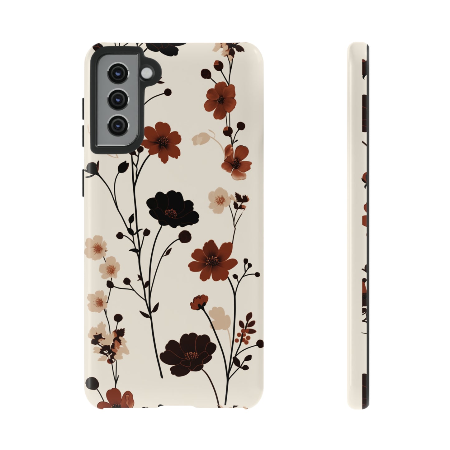 Minimalistic Tall Wildflowers iPhone Case