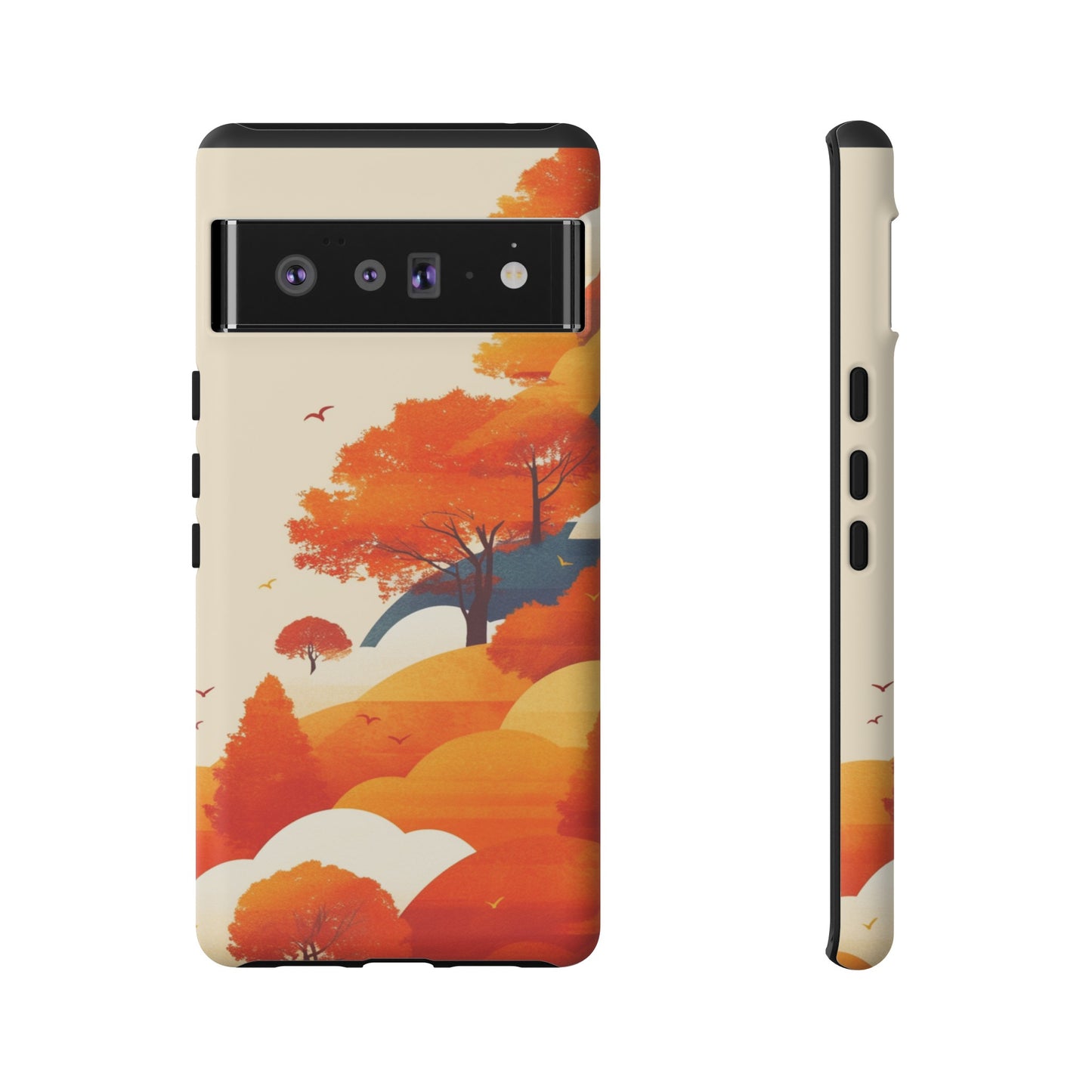 Orange Retro Landscape iPhone Case / Samsung Case