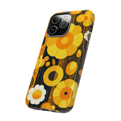 Floral Lines Retro iPhone Case / Samsung Case