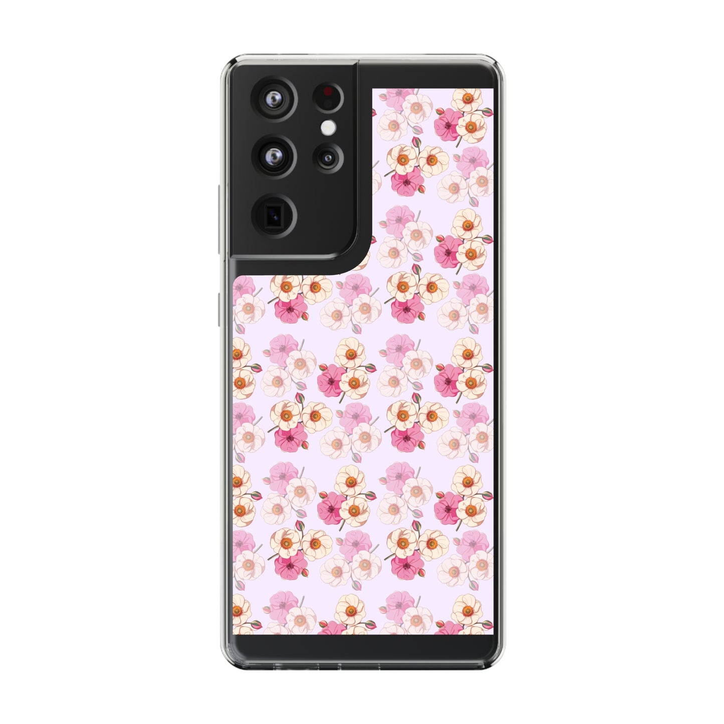 Floral Swirl | Clear iPhone Case / Samsung Case