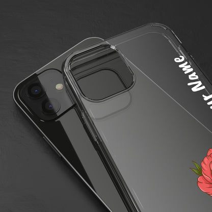 Custom Red Flowers | Clear iPhone Case / Samsung Case