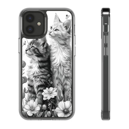 Kittens and Flowers | Clear iPhone Case / Samsung Case