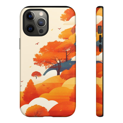 Orange Retro Landscape iPhone Case / Samsung Case