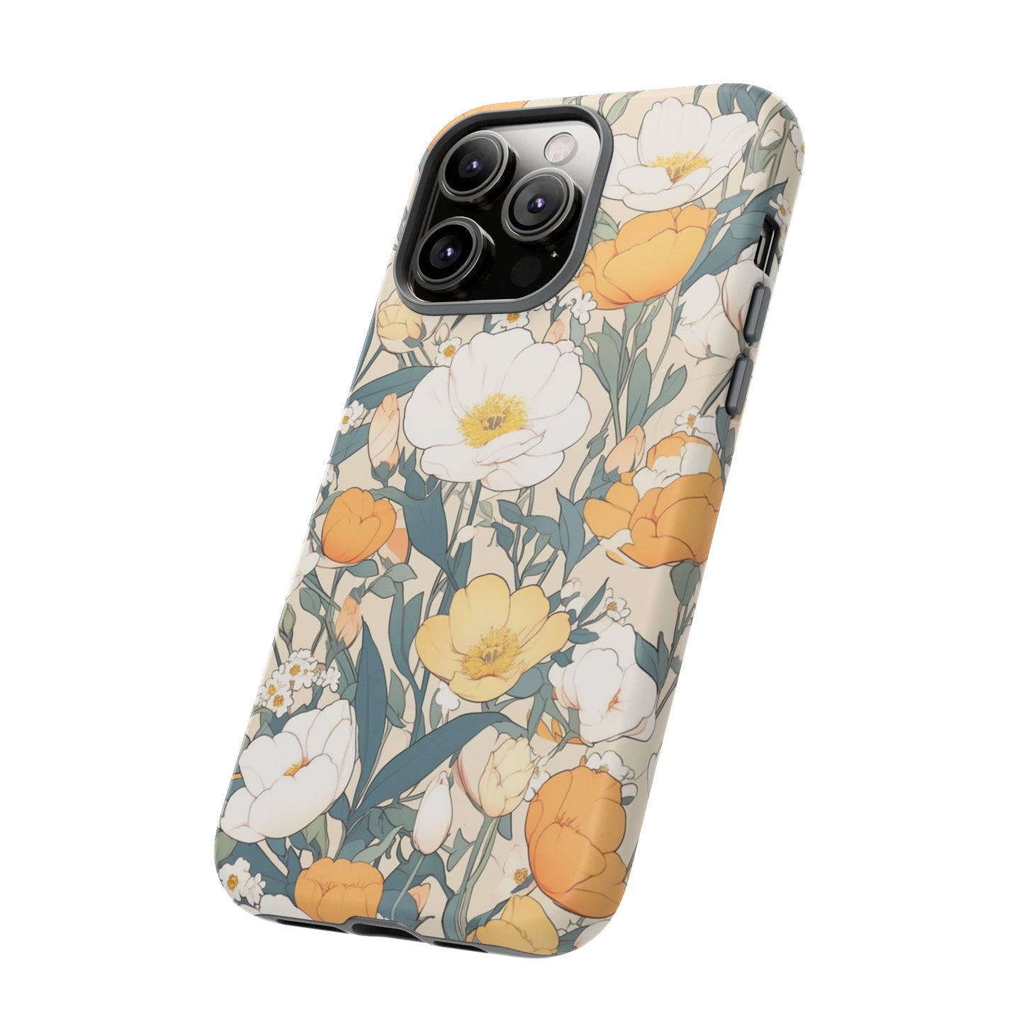 Tall White Flowers iPhone Case / Samsung Case