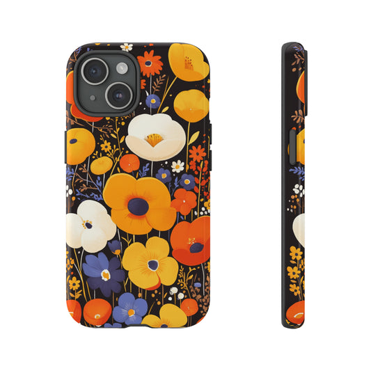 Retro Chaos, Wildflower iPhone Case / Samsung Case, Gift for Floral Lovers, Gift for Her