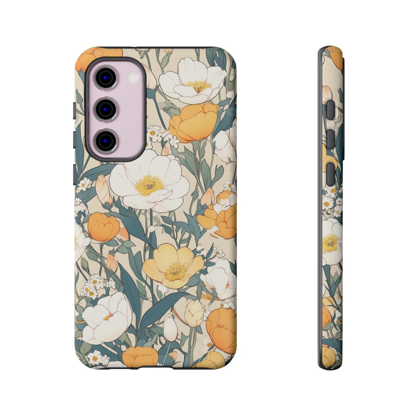 Tall White Flowers iPhone Case / Samsung Case