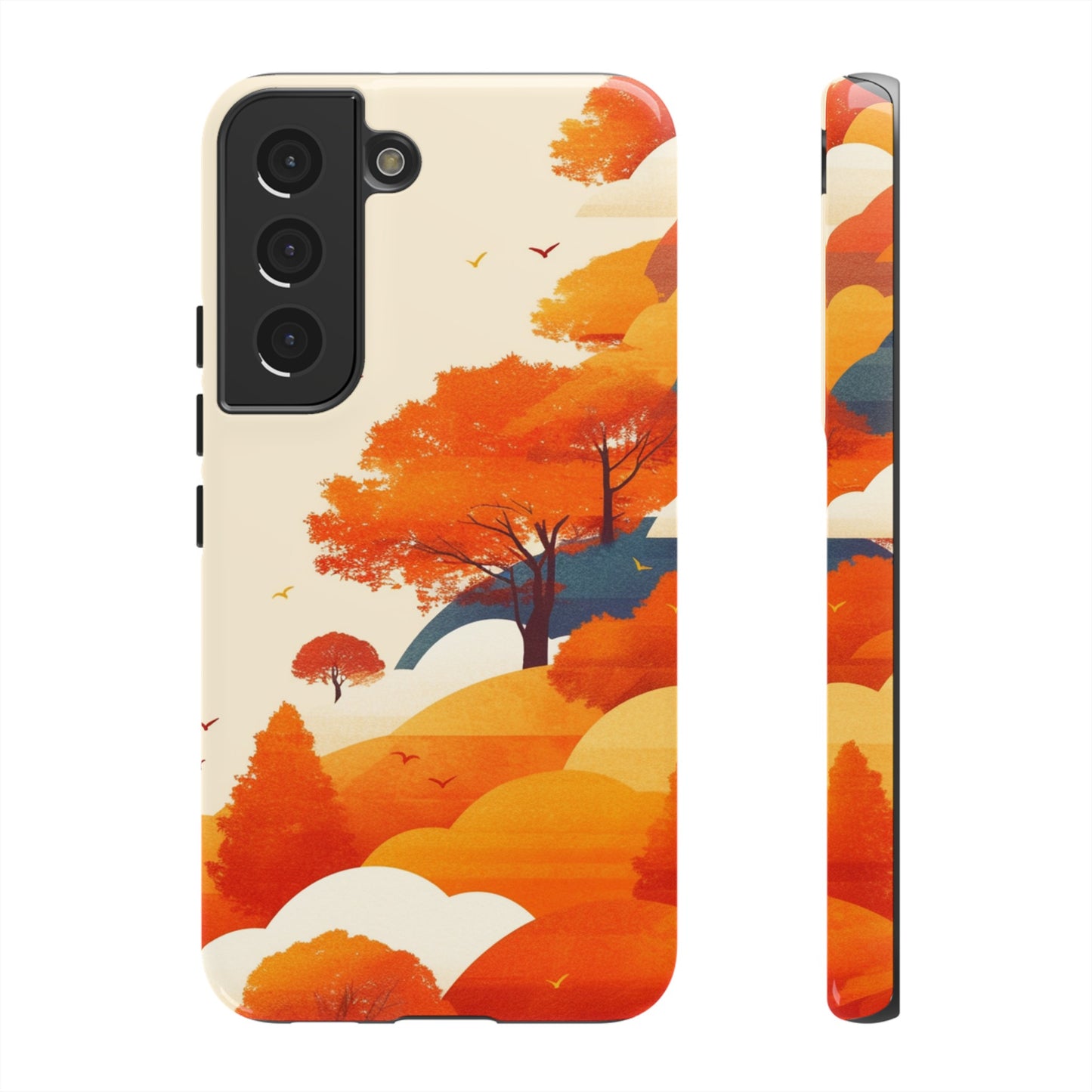 Orange Retro Landscape iPhone Case / Samsung Case