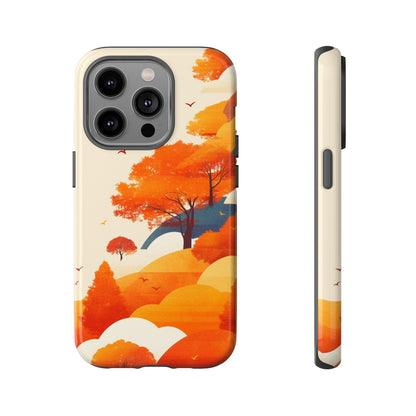 Orange Retro Landscape iPhone Case / Samsung Case