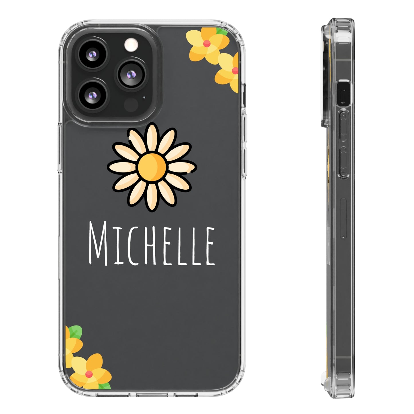 Custom Clear Sunflower | Clear iPhone Case / Samsung Case