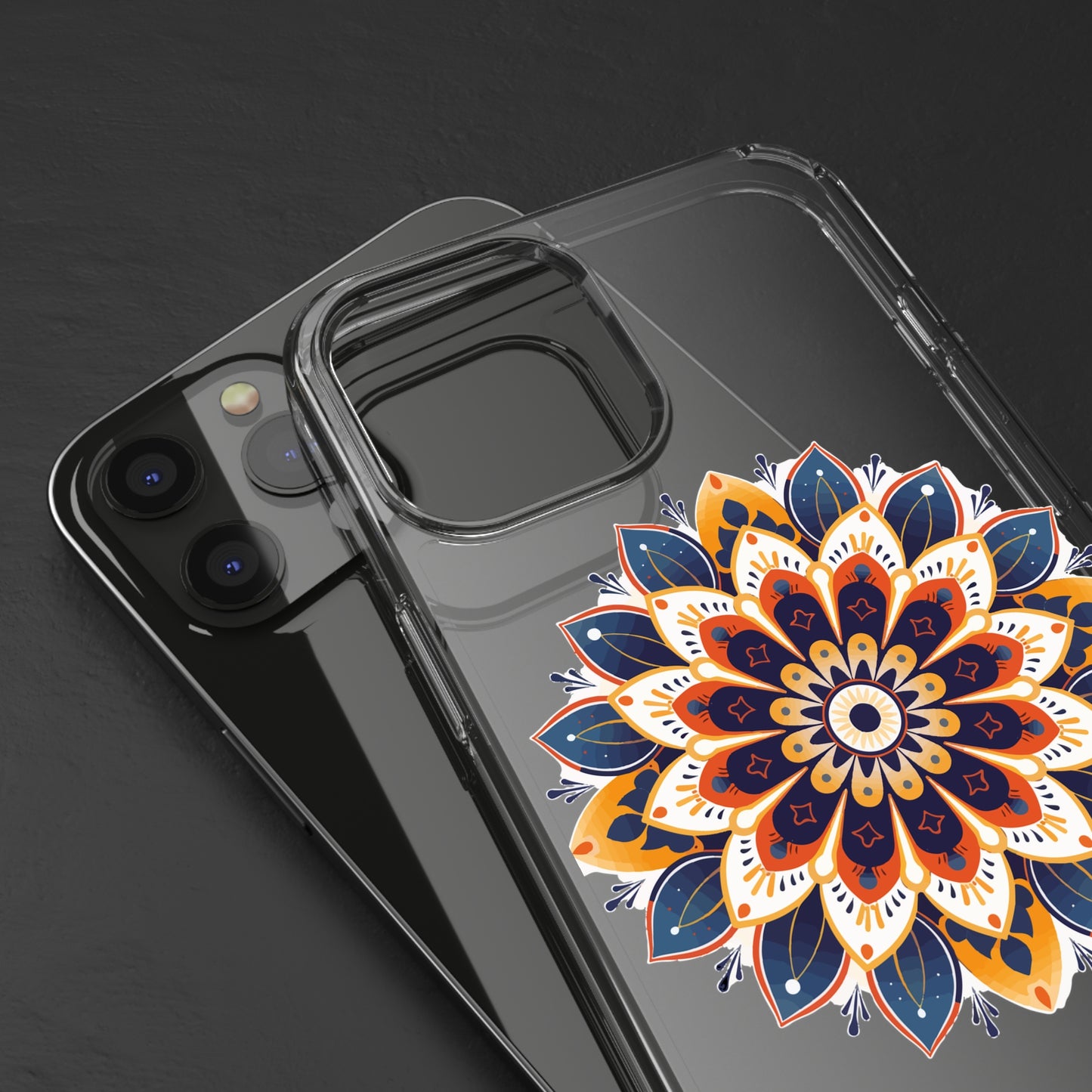 Amber Mandala | Clear iPhone Case / Samsung Case