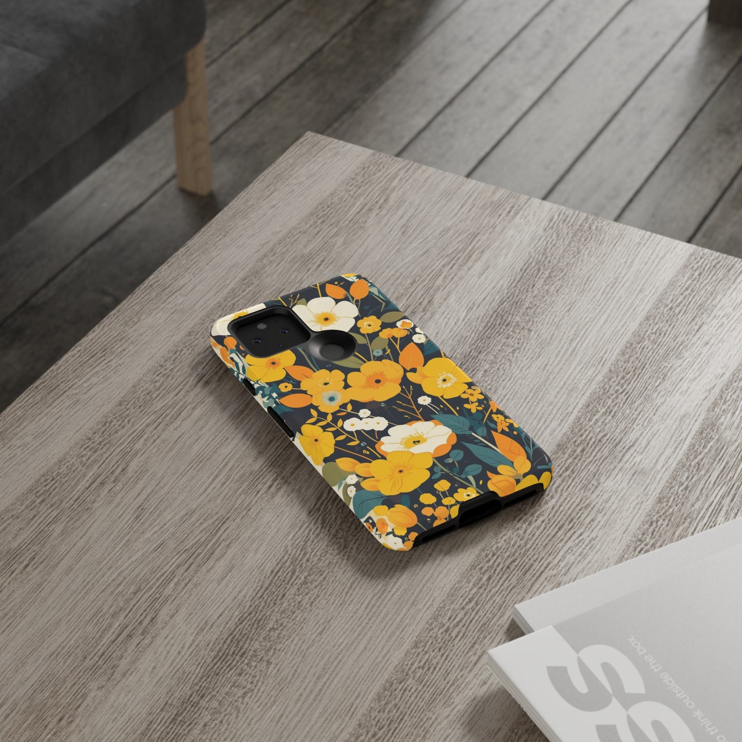 Retro Yellow Flowers iPhone Case / Samsung Case