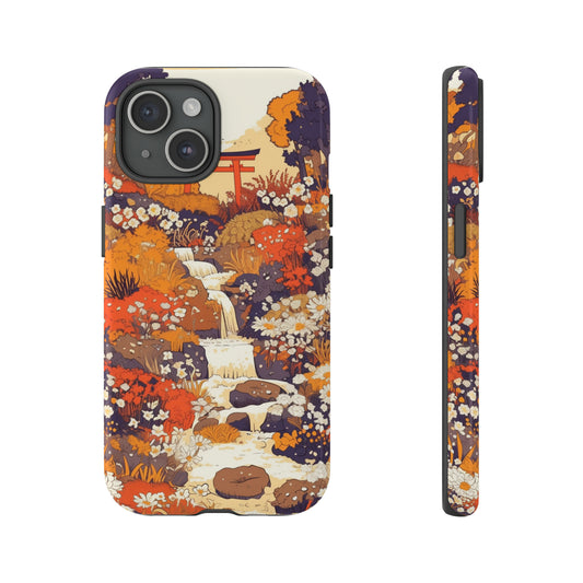 Rising Mountains & Rapid Rivers, Wildflower iPhone Case