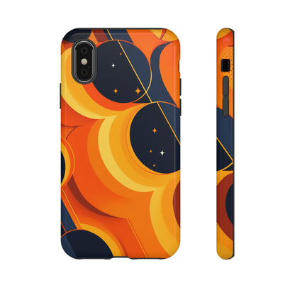 Orange & Black Groovy Patterns iPhone Case / Samsung Case