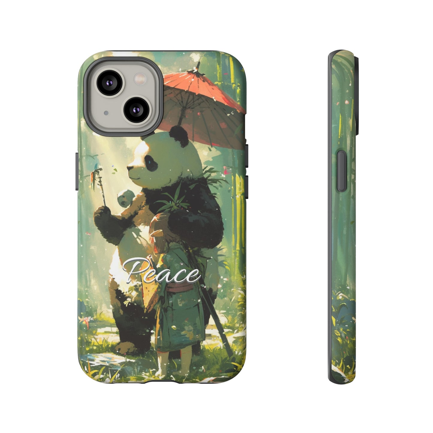 Japanese Aesthetic Vintage Panda iPhone Case / Samsung Case | "Peace"