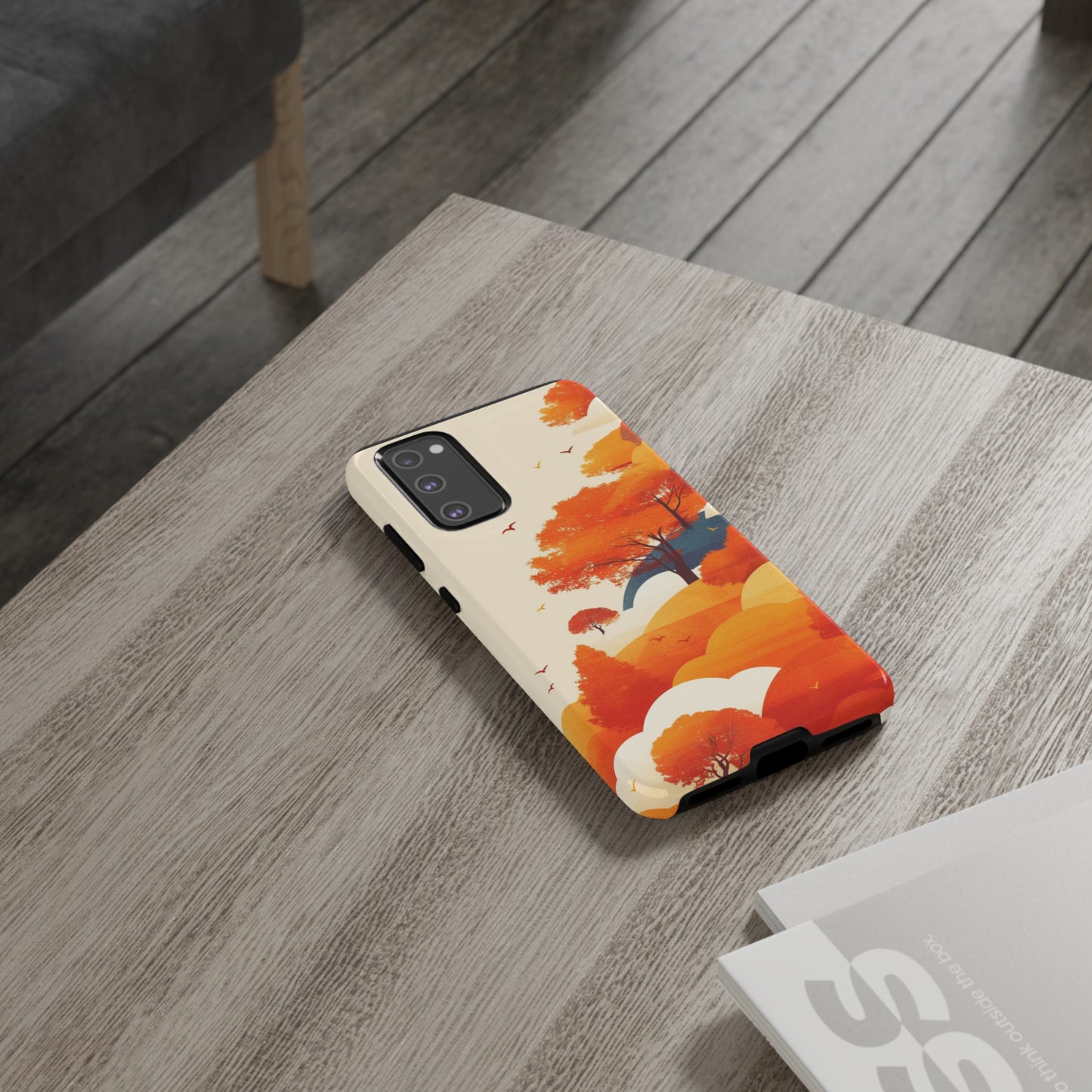 Orange Retro Landscape iPhone Case / Samsung Case