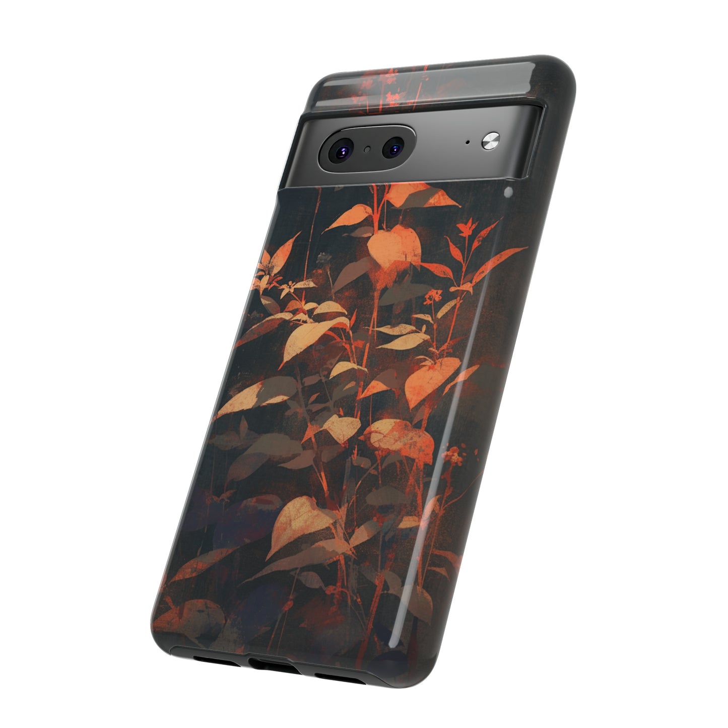 Black Blooms Wildflower iPhone Case