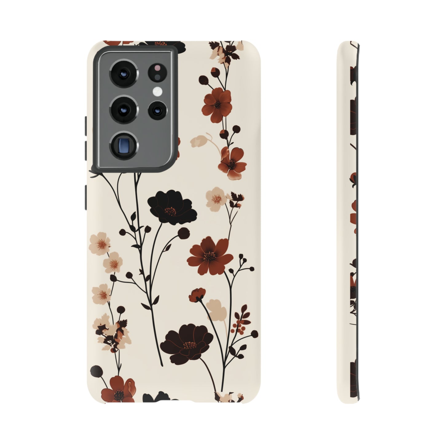 Minimalistic Tall Wildflowers iPhone Case