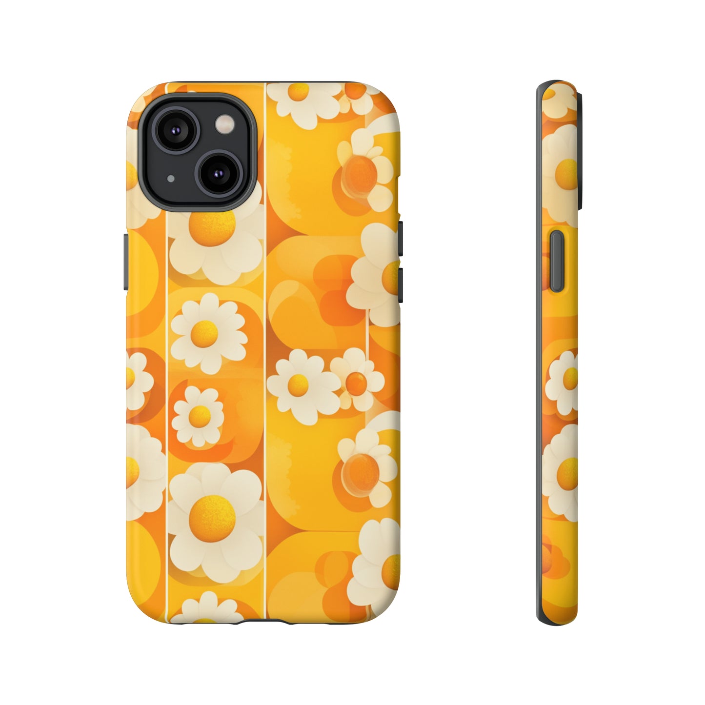 Yellow Floral Pattern Retro iPhone Case / Samsung Case