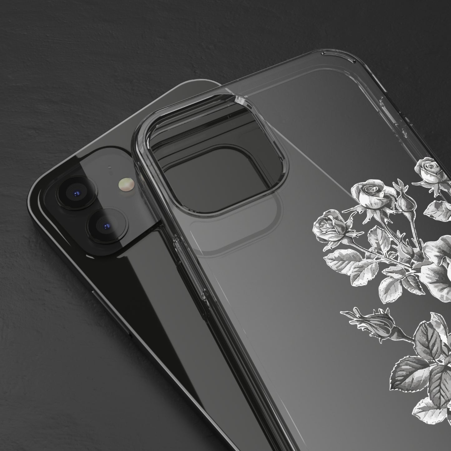 Chrome Roses | Clear iPhone Case / Samsung Case