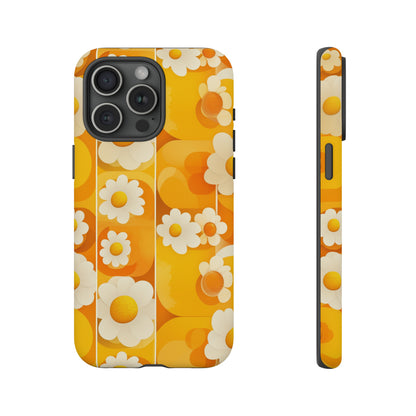 Yellow Floral Pattern Retro iPhone Case / Samsung Case