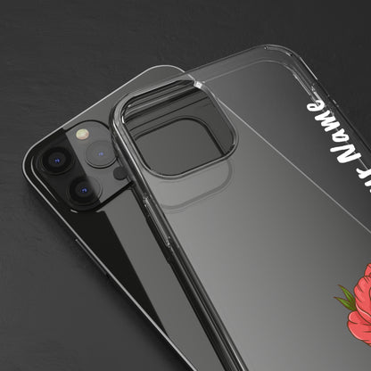 Custom Red Flowers | Clear iPhone Case / Samsung Case